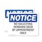 Signmission No Soliciting Vendors Seen By Appointment Only OSHA Notice Sign, Vinyl Decal, 7in W x 5in L, 2PK OS-2PACK-NS-D-57-L-14841 - alternate 1